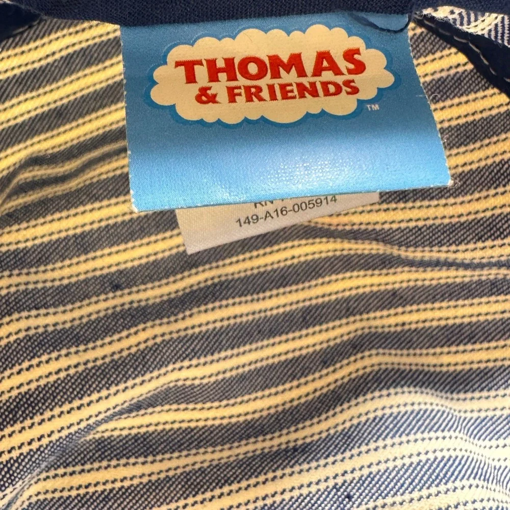 Thomas & Friends Conductor Hat Boys OSFM Blue Hickory Stripe Train Engineer Cap